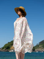 Fular de seda Flores de nube