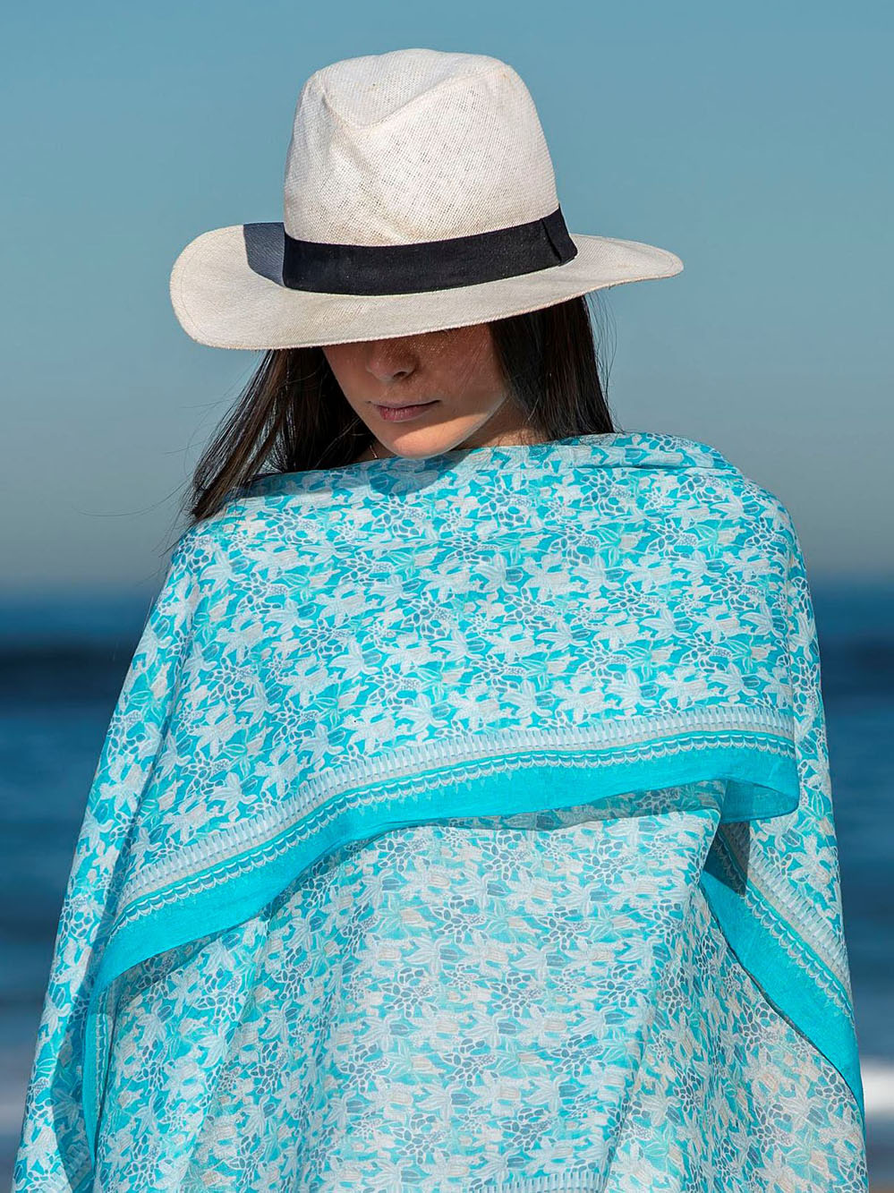 Pareo de Algodón Blue Breeze