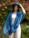 Fular de seda Azul Oscuro  Brisa Nocturna